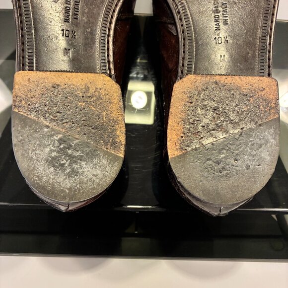 Bruno Magli “Jared” Brown Genuine Crocodile Tassel Loafers – Italian Luxuy